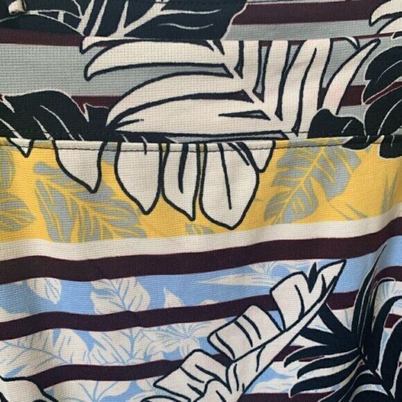 H&M Floral Cold Shoulder Dress Size L - Picture 7 of 9